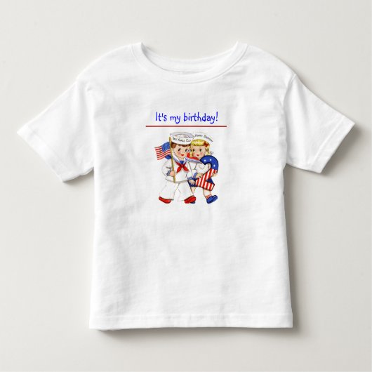 リトルセーラーツインズ2ndバースデーシャツ トドラーTシャツ (正面)