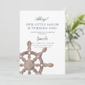 リトルセーラー誕生日招待状 招待状 (スタンド正面)