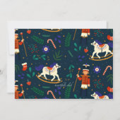 リトルソルジャーバースデーパーティーの招待 招待状 (裏面)