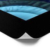 リトルタイガーキューブキルトライクデザイン ポスター (角)