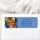 リトルタイガーキューブキルトライクデザイン ラベル (インサイチュ)