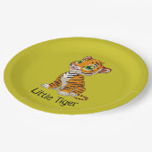 リトルタイガーデザイン紙パーティープレート ペーパープレート (アングル)