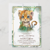 リトルタイガー赤ちゃんシャワー 招待状 (正面)