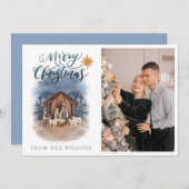 リトルタウンオブベツレヘム出生ホリデーカード シーズンカード (正面/裏面)