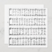 リトルタウンベツレヘムシートミュージッククリスマス シーズンカード (正面/裏面)