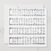 リトルタウンベツレヘムシートミュージッククリスマス シーズンカード (正面)