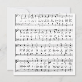 リトルタウンベツレヘムシートミュージッククリスマス シーズンカード