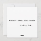 リトルタウンベツレヘムシートミュージッククリスマス シーズンカード (裏面)