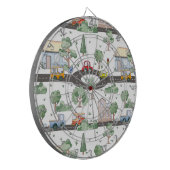 リトルタウン&カーパターカラフルンキッズ ダーツボード (正面左)