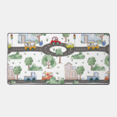 リトルタウン&カーパターカラフルンキッズ デスクマット (正面)