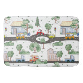 リトルタウン&カーパターカラフルン バスマット (正面)