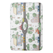 リトルタウン&カーパターカラフルン バスマット (正面縦)