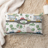 リトルタウン&カーパターカラフルン ランバークッション (ブランケット)