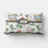 リトルタウン&カーパターカラフルン ランバークッション (正面)