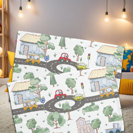 リトルタウン&カーパターカラフルン 枕カバー