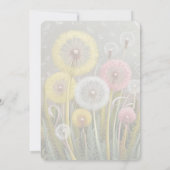 リトルタンデリアは開花の赤ちゃんシャワー#6 招待状 (裏面)