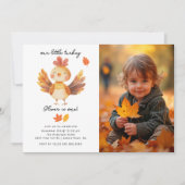 リトルターキーフォト誕生日招待状 招待状 (正面)