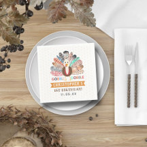 リトルターキー感謝祭あらゆる年齢の誕生日パーティー