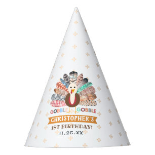 リトルターキー感謝祭あらゆる年齢の誕生日パーティー パーティーハット