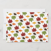 リトルターキー秋の感謝祭1歳誕生日写真 サンキューカード (裏面)