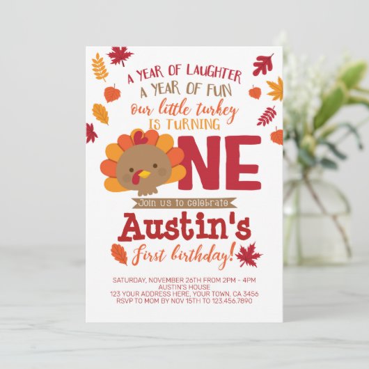 リトルターキー 招待状 (スタンド正面)