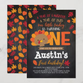 リトルターキー 招待状 (正面/裏面)