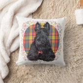 リトルタータンチェックスコッチドッグ クッション (ブランケット)