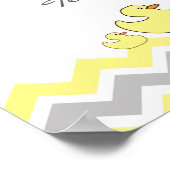 リトルダックス赤ちゃんシャワーのバナー歓迎サイン ポスター (角)