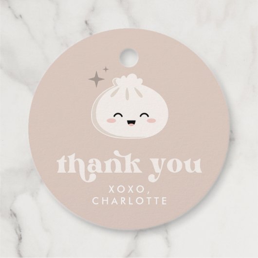 リトルダンピングバオディムサムメッセージカード フェイバータグ (裏面)