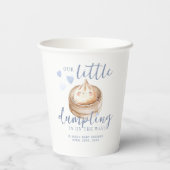 リトルダンピングブルーウォーター色ベビーシャワー紙 紙コップ (裏面)