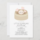リトルダンピングブルーベビーシャワー招待状 招待状 (正面)