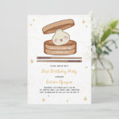 リトルダンプリングファースト誕生日 招待状 (スタンド正面)