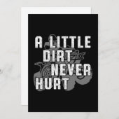 リトルダートクワッドレースATVライダーオフロードギフト 招待状 (正面/裏面)