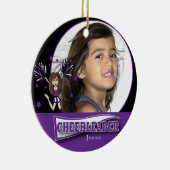 リトルチアリーダー – DIY写真 – 紫 セラミックオーナメント (右)