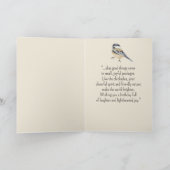 リトルチカディーの鳥のような性格 楽しい誕生日 カード (内部)