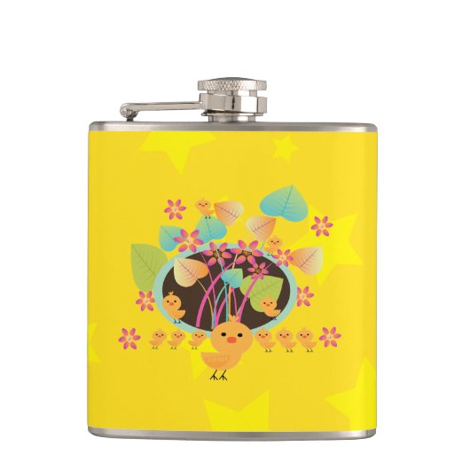 リトルチキンおもしろい フラスク (正面)