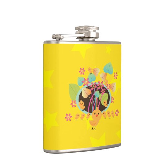 リトルチキンおもしろい フラスク (右)