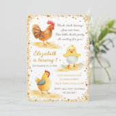 リトルチキン誕生日パーティーへの招待 招待状 (スタンド正面)