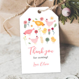 リトルチックガールファームイースターチキン誕生日 ギフトタグ