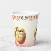 リトルチックハッチングフローラ紙カップ 紙コップ (正面)