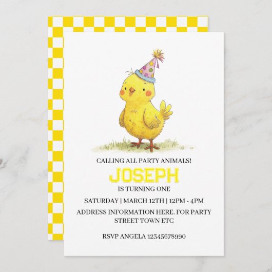 リトルチックファーム誕生日チキン (正面/裏面)