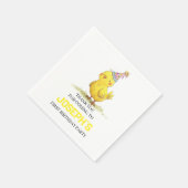 リトルチックファーム誕生日チキン スタンダードカクテルナプキン (角)