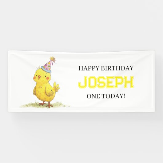 リトルチックファーム誕生日チキン 横断幕 (横)
