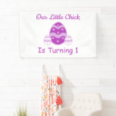 リトルチック1歳の誕生日 横断幕 (インサイチュ)