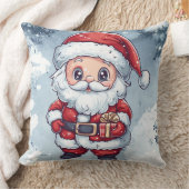 リトルチビ(小さくかわいく書いた感じ)サンタクロース クッション (ブランケット)