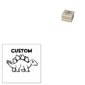 リトルチビ(小さくかわいく書いた感じ)SDステゴサウルス ラバースタンプ (押印)