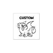 リトルチビ(小さくかわいく書いた感じ)SDスムーズドラゴン ラバースタンプ (インプリント)