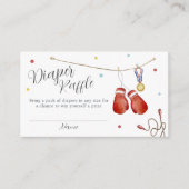 リトルチャンピオン ボクシングおむつくじ ベビーシャワー エンクロージャーカード (正面)