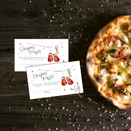 リトルチャンピオン ボクシングおむつくじ ベビーシャワー エンクロージャーカード