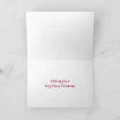 リトルチョコレート·ドンキー·スノーウィー·クリスマス·カード シーズンカード (内部)